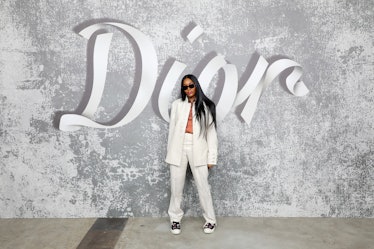 Naomi Campbell attends the Dior Men's Fall 2022 show 