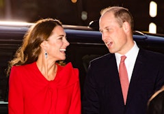 LONDON, ENGLAND - DECEMBER 08: Prince William, Duke of Cambridge and Catherine, Duchess of Cambridge...