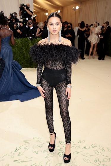 Olivia Rodrigo attends The 2021 Met Gala Celebrating In America: A Lexicon Of Fashion