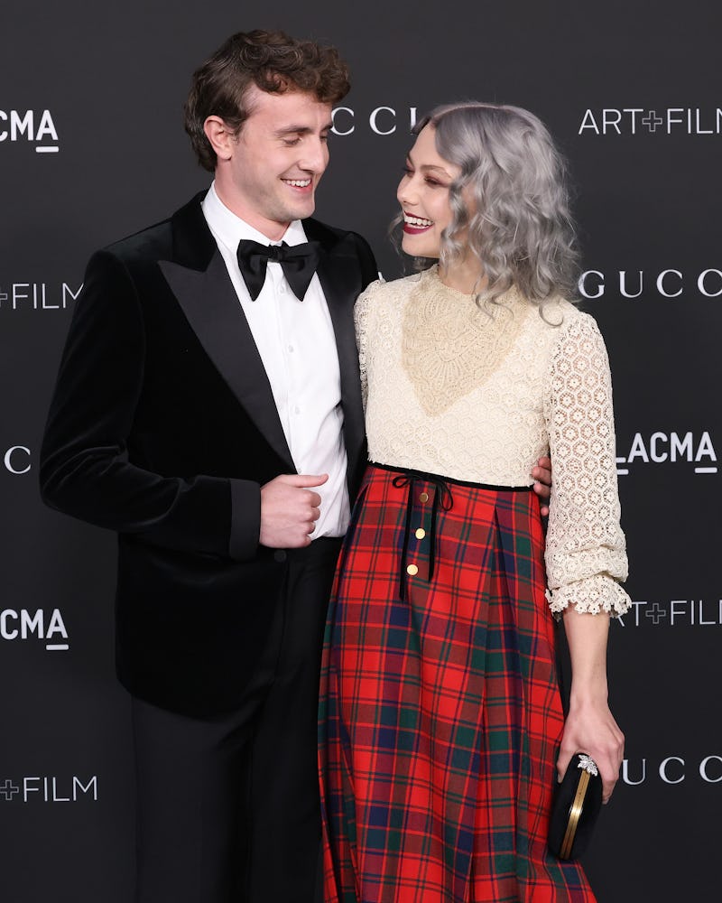 LOS ANGELES, CALIFORNIA - NOVEMBER 06: Paul Mescal and Phoebe Bridgers attend the 2021 LACMA Art + F...