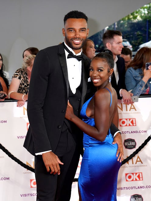 Tyler Cruickshank (left) and Kaz Kamwi attending the National Television Awards 2021 held at the O2 ...