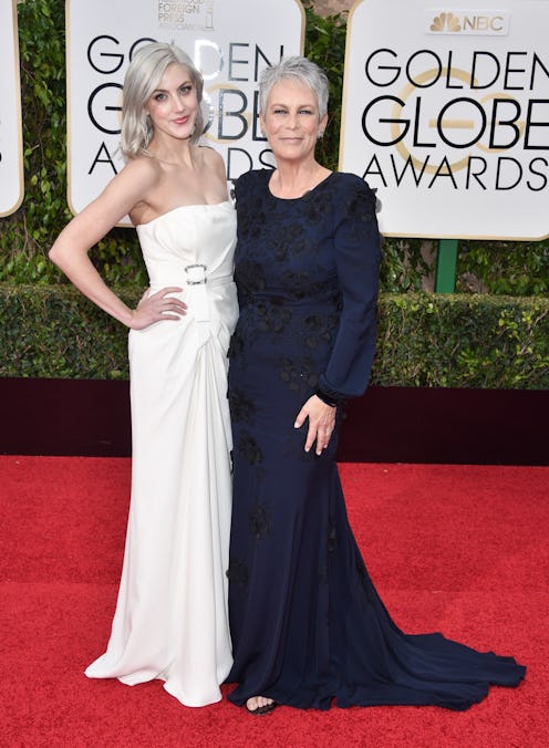 BEVERLY HILLS, CA - JANUARY 10: Actress Jamie Lee Curtis (R) and Annie Guest attend the 73rd Annual...