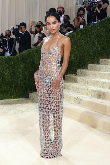 Zoe Kravitz attends the 2021 Met Gala benefit "In America: A Lexicon of Fashion"