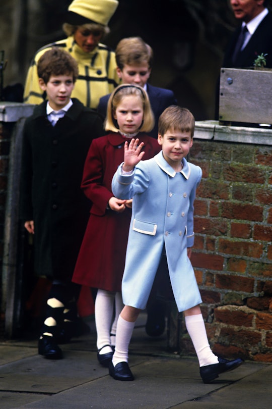 Prince William, Zara Phillips, Lord Frederick Windsor (Left ), Peter Phillips, And The Princess Of W...