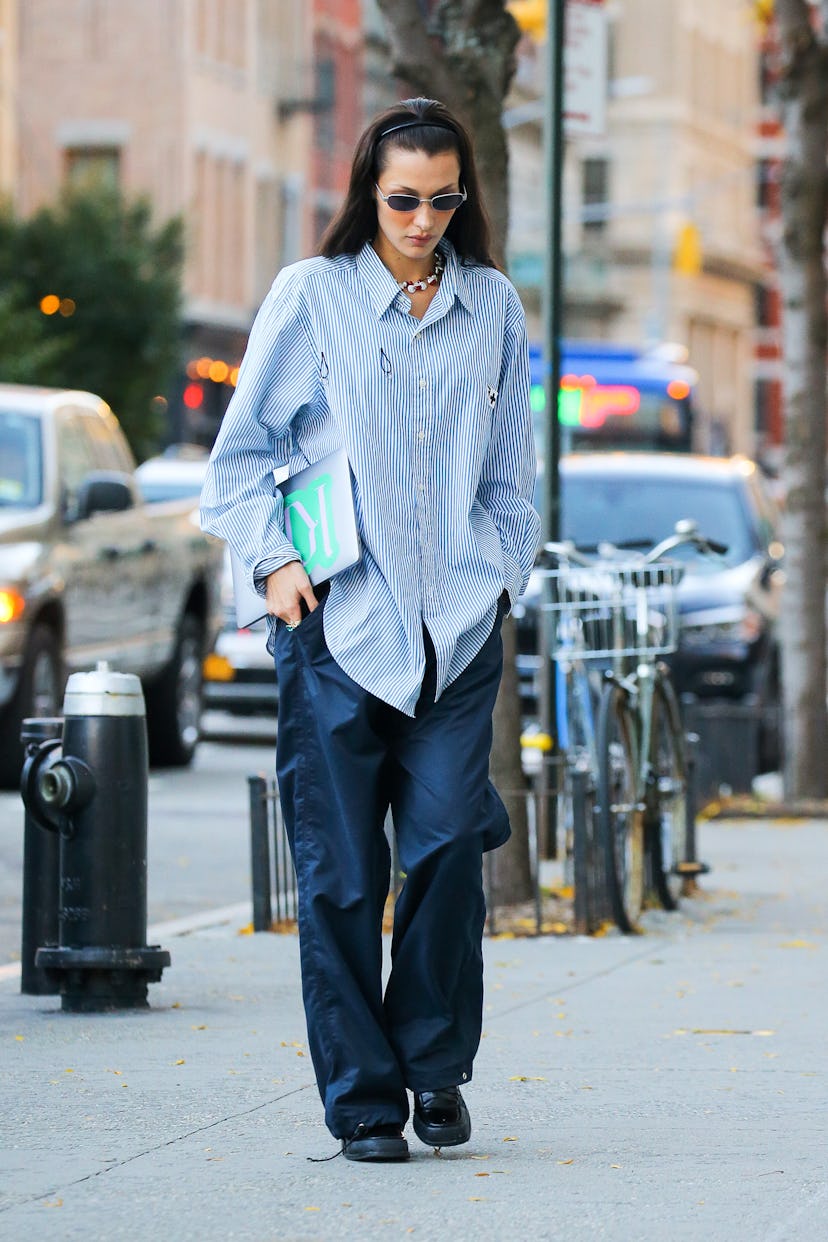 Bella Hadid shoes: chunky loafers