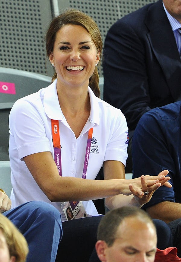 LONDON, ENGLAND - AUGUST 02:  Catherine, Duchess of Cambridge during Day 6 of the London 2012 Olympi...