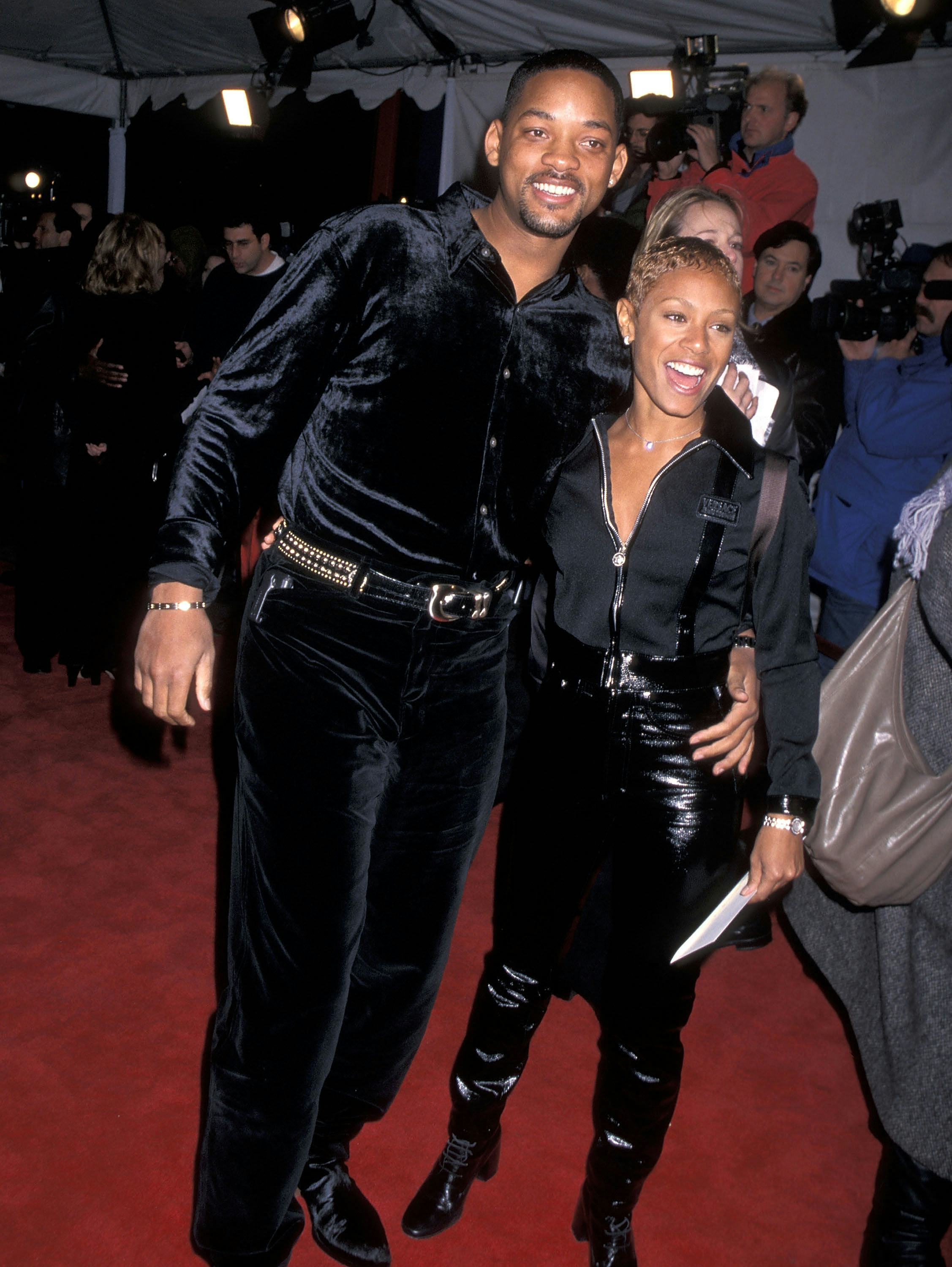 Actor Will Smith and actress Jada Pinkett attend the &ldquo;Metro&rdquo; Hollywood Premiere on January 15, 1997 &hellip;