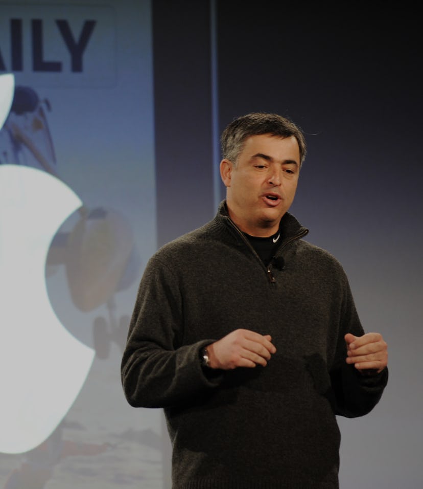 Eddy Cue, Apple's vice president of Internet Services, speaks at the launch of The Daily, a News Cor...
