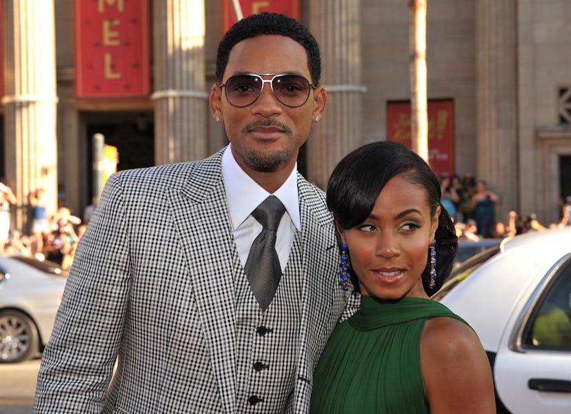 HOLLYWOOD - JUNE 30:  Actor Will Smith and actress Jada Pinkett Smith arrive at the World Premiere o...