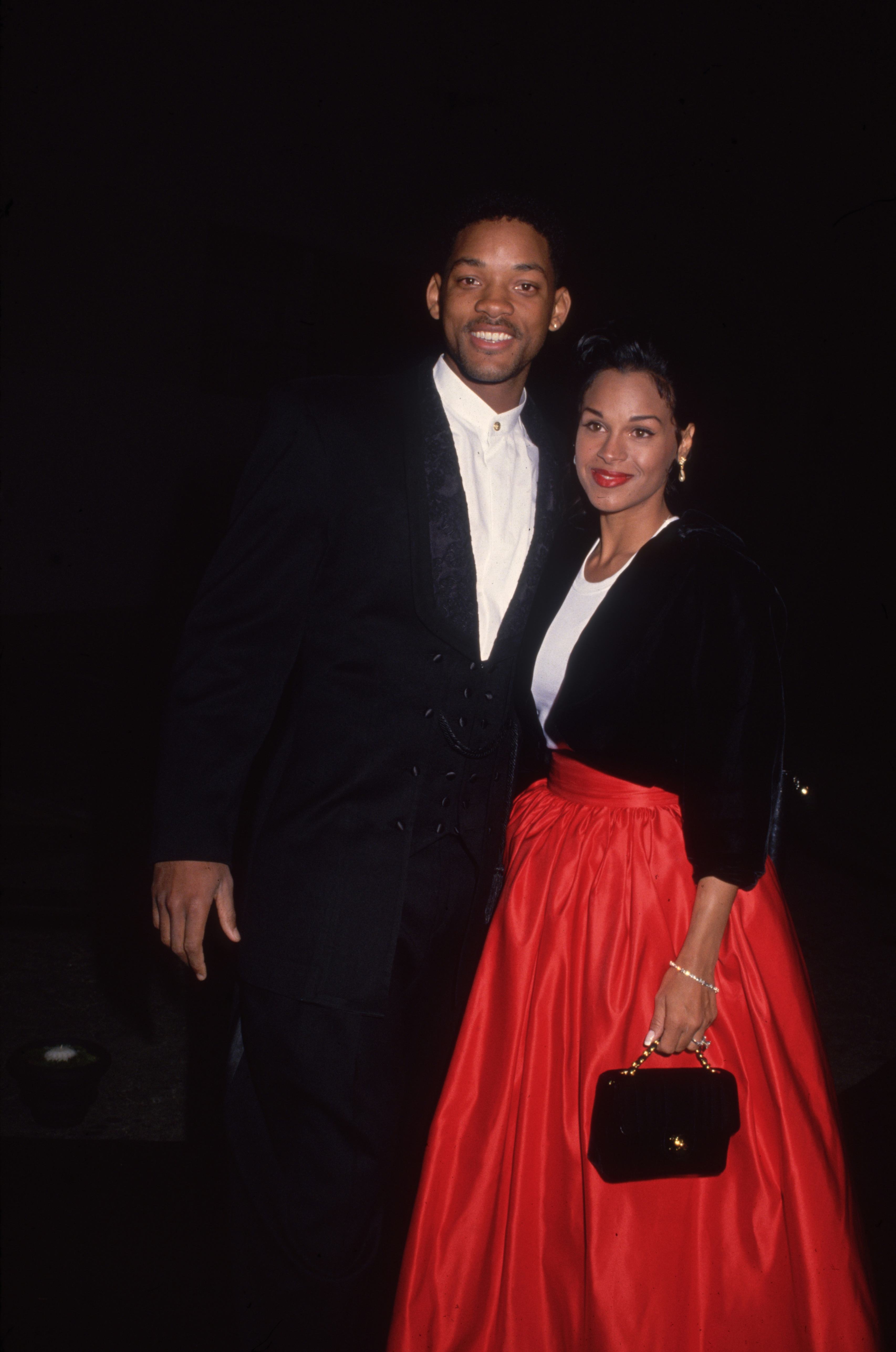 circa 1993:  Portrait of American actor and rapper Will Smith with his first wife, Sheree Zampino, i&hellip;