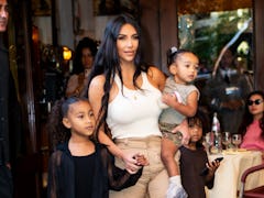 North West got in trouble with her mother, Kim Kardashian, for going live on TikTok without her perm...