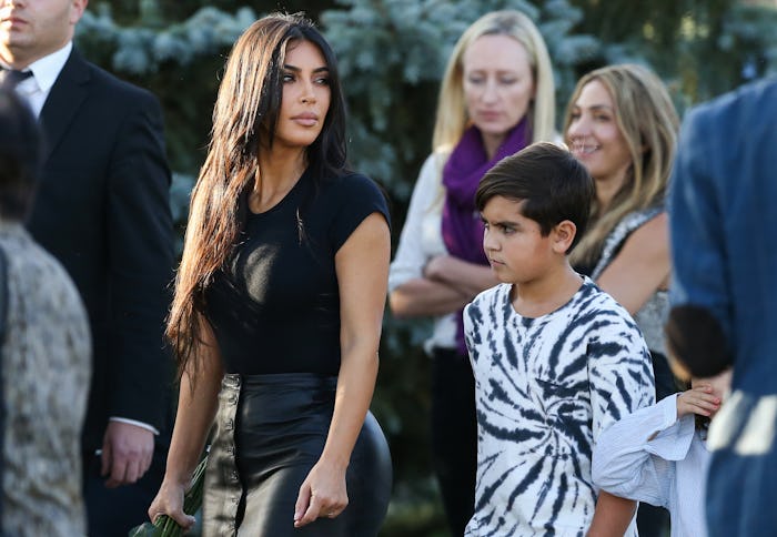 YEREVAN, ARMENIA - OCTOBER 8, 2019: American businesswoman, model and actress Kim Kardashian and Ame...