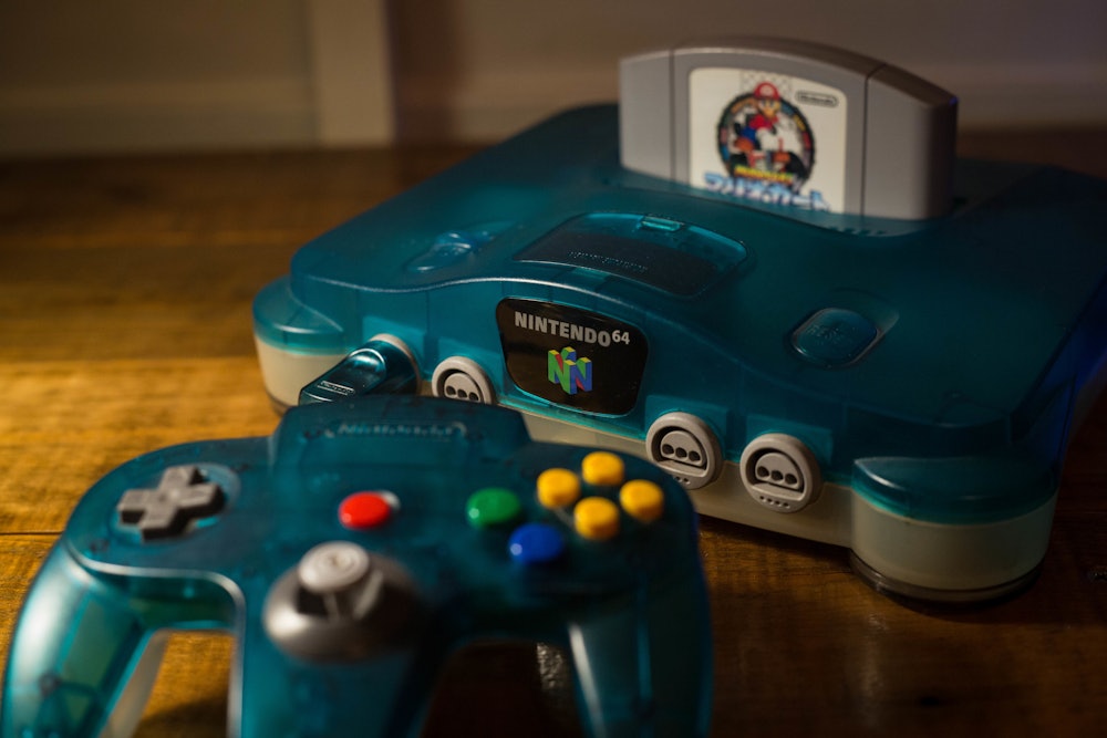 BANGKOK, THAILAND - 2018/05/23:  In this photo illustration, a Japanese edition of the Nintendo 64 c...