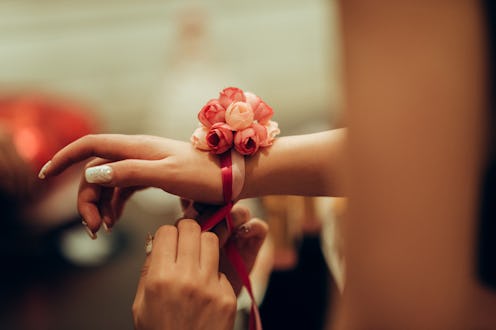 wristlet bouquet