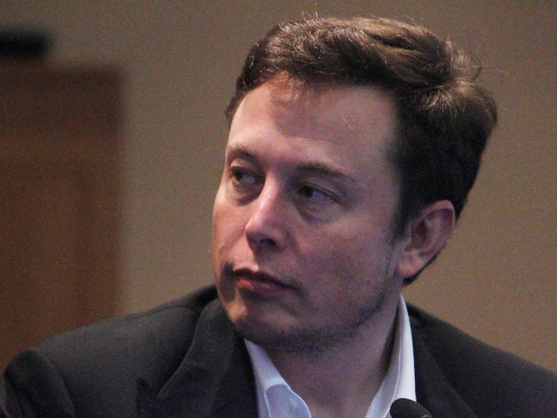 Elon Musk, co-founder and CEO of Tesla and founder and CEO of Space Exploration Technologies, speaks...