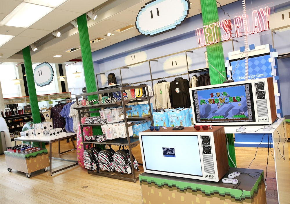 NEW YORK, NY - MARCH 08:  Bloomingdale's launches an exclusive collection with Nintendo on March 8, ...