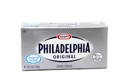 "West Palm Beach, USA - August 3, 2012: A carton of Philadelphia cream cheese made by Kraft Foods. C...