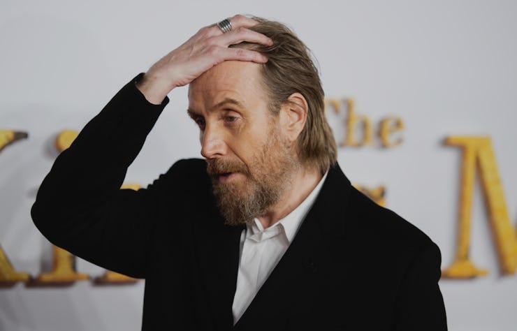 LONDON, ENGLAND - DECEMBER 06: Rhys Ifans attends the World Premiere of "The King's Man" at Cineworl...