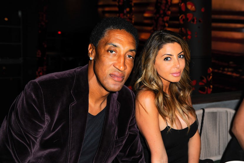 Scottie Pippen and Larsa Pippen pictured in Miami, Florida. (Photo by Sergi Alexander/Getty Images …