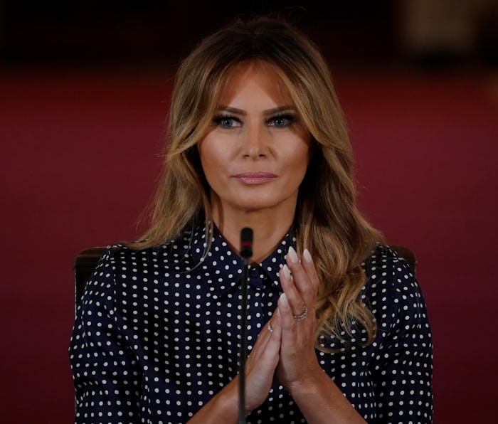 WASHINGTON, DC - SEPTEMBER 03: First Lady Melania Trump attends an event to mark National Alcohol an...