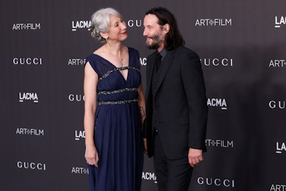 Alexandra Grant and Keanu Reeves attend the 2019 LACMA Art + Film Gala at LACMA on November 02, 2019...