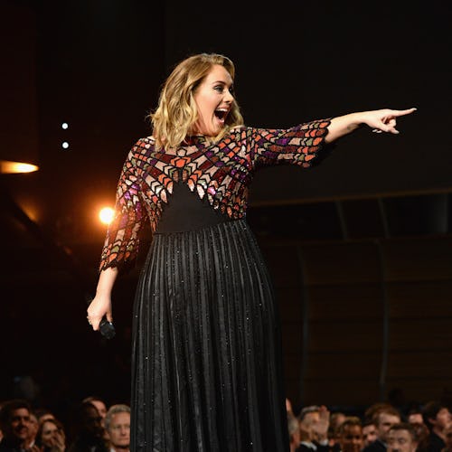 Adele wears custom Givenchy gown in 2017.