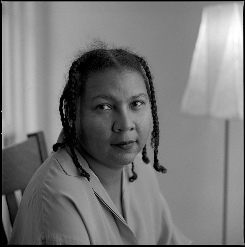 Author and cultural critic bell hooks poses for a portrait 