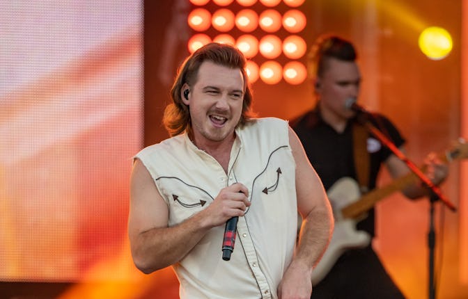 LOS ANGELES, CA - SEPTEMBER 24: Singer Morgan Wallen is seen at 'Jimmy Kimmel Live' on September 24,...