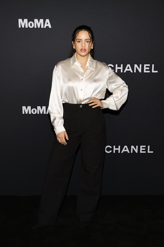 NEW YORK, NEW YORK - DECEMBER 14: Rosalía, wearing CHANEL, attends the Museum of Modern Art Film Ben...