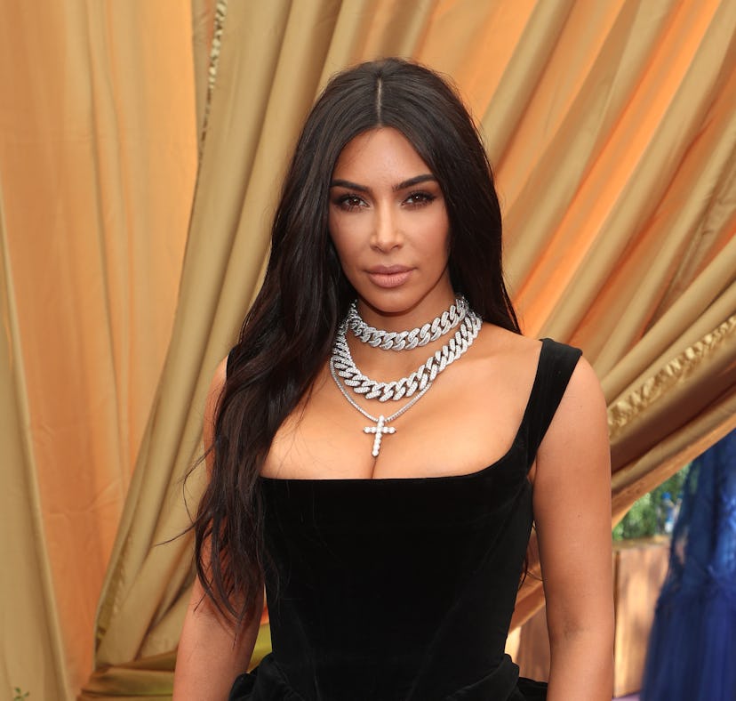 Kim Kardashian praised Taylor Swift's music while appearing on the 'Honestly With Bari Weiss' podcas...