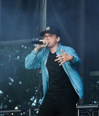 NAPA, CALIFORNIA - MAY 24: Rapper Logic performs live during BottleRock at the Napa Valley Expo on M...