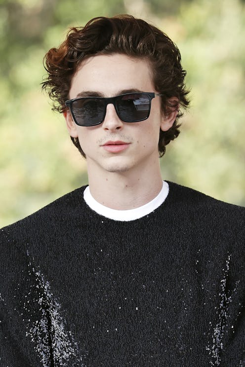 Timothée Chalamet wears H&M and Prada in 2021.
