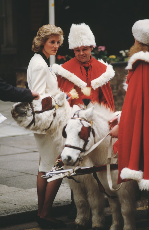 Princess Diana dressed up for Santa.