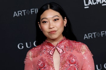 US actress Awkwafina arrives for the 10th annual LACMA Art+Film gala at the Los Angeles County Museu...