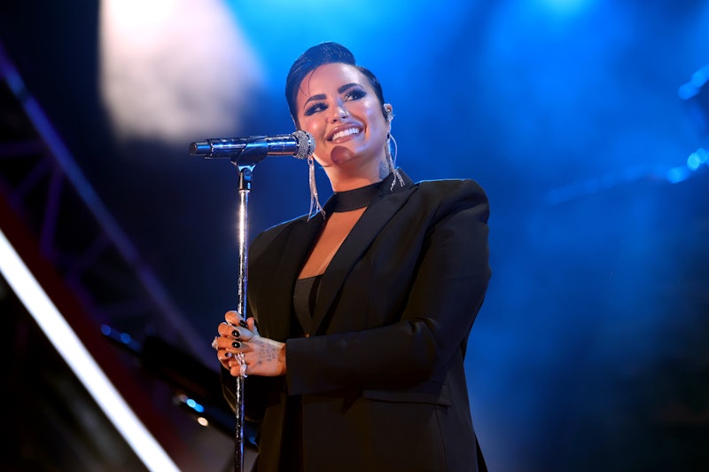 LOS ANGELES, CALIFORNIA - SEPTEMBER 25: Demi Lovato performs onstage during Global Citizen Live on S...
