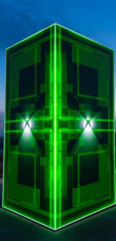 Xbox launching the Xbox Series X in the UK with a holographic installation at One New Change