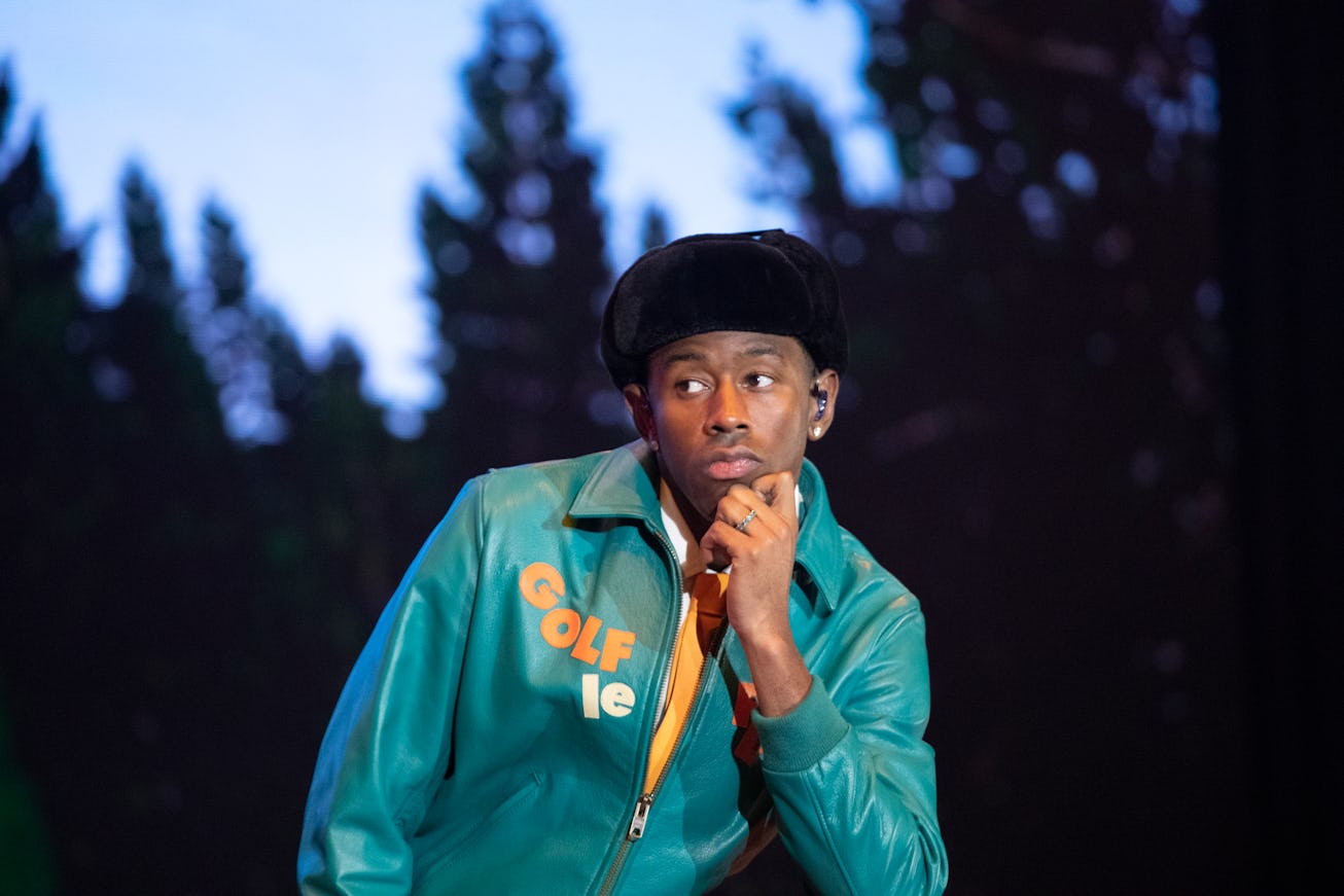 Las Vegas, CA - November 14:  Sundays headliner, Tyler, The Creator performs on the Frank Stage on t...