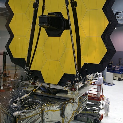 GREENBELT, MD - NOVEMBER 02:  Engineers and technicians assemble the James Webb Space Telescope Nove...