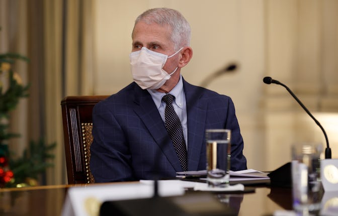 WASHINGTON, DC - DECEMBER 09: Dr. Anthony Fauci, chief medical advisor to U.S. President Joe Biden a...