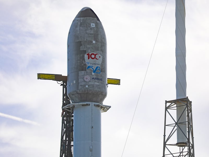 FLORIDA, USA - DECEMBER 18: A Falcon 9 rocket carrying Turkeyâs new telecommunication satellite Turk...