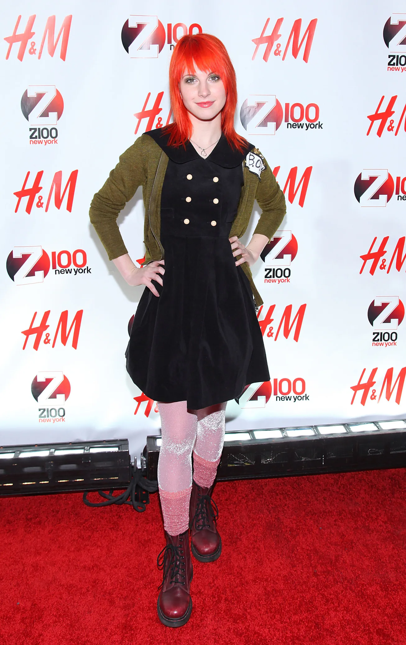 hayley williams red dress Hayley Williams: The News Concert Highlights