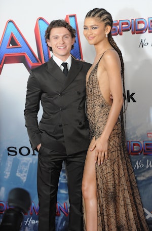 Zendaya & Tom Holland’s Relationship Timeline Is A Web Of Caution & Cuteness. Photo by Albert L. Ort...