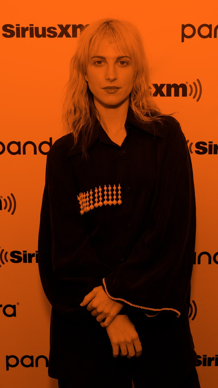 NEW YORK, NEW YORK - FEBRUARY 07: (EXCLUSIVE COVERAGE) Hayley Williams visits SiriusXM Studios on Fe...