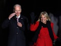 WASHINGTON, DC - DECEMBER 02:  U.S. President Joe Biden and first lady Jill Biden arrive for the lig...
