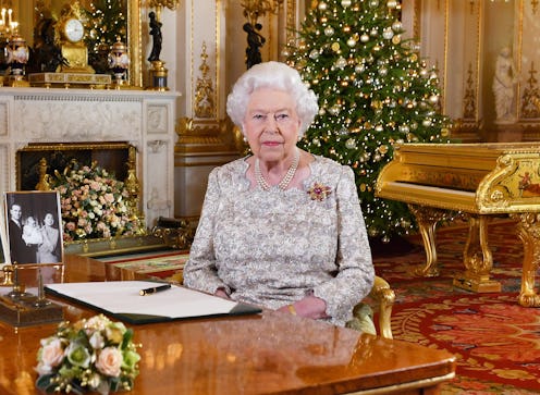 Queen Elizabeth II poses for a photo after her annual Christmas Day message