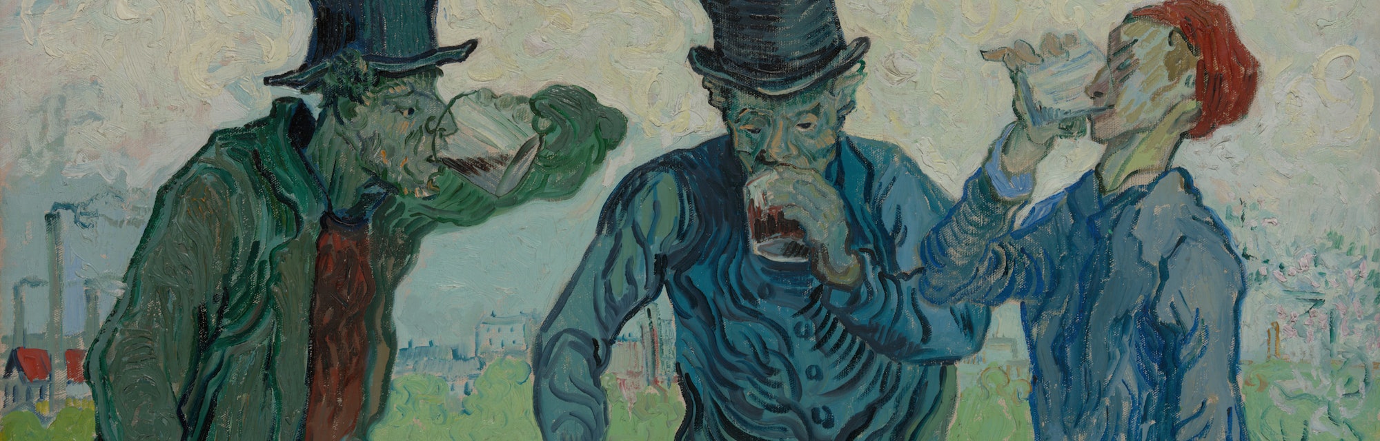 The Drinkers, 1890. Artist Vincent van Gogh. (Photo by by Heritage Art/Heritage Images via Getty Ima...