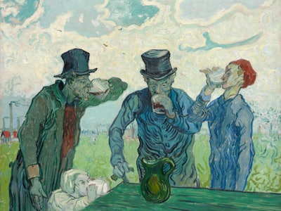 The Drinkers, 1890. Artist Vincent van Gogh. (Photo by by Heritage Art/Heritage Images via Getty Ima...