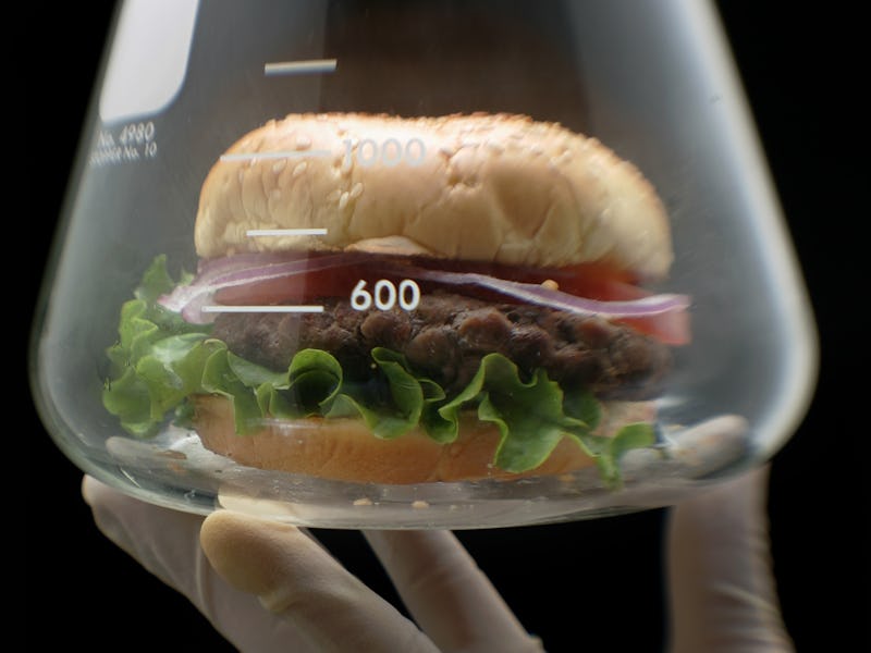 Photograph to illustrate a story in Health on efforts to actually grow meat in a lab. known as ' In ...