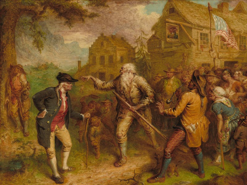 The Return of Rip Van Winkle, 1849. Artist John Quidor. (Photo by Heritage Art/Heritage Images via G...