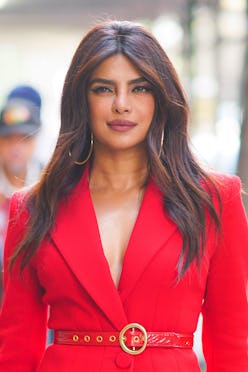 NEW YORK, NEW YORK - DECEMBER 16: Priyanka Chopra is seen on December 16, 2021 in New York City. (Ph...